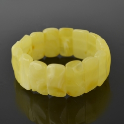 Matt large natural Baltic amber new bracelet